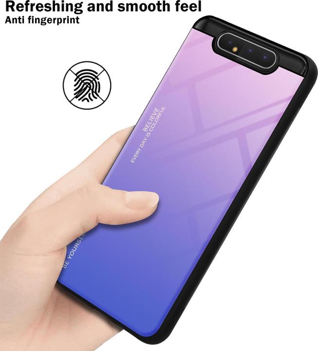 Produktbild Cadorabo TPU 2 Farben Glas Cover (Samsung Galaxy A80)