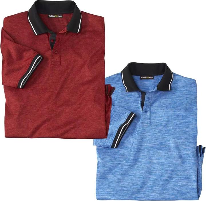 Actual product image Atlas For Men Mens Polo Shirt (Pack of 2) (L)