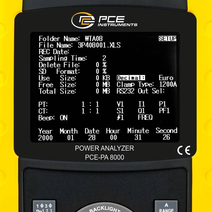 Produktbild PCE Instruments PCE-PA 8000 Netz-Analysegerät (Analysator)