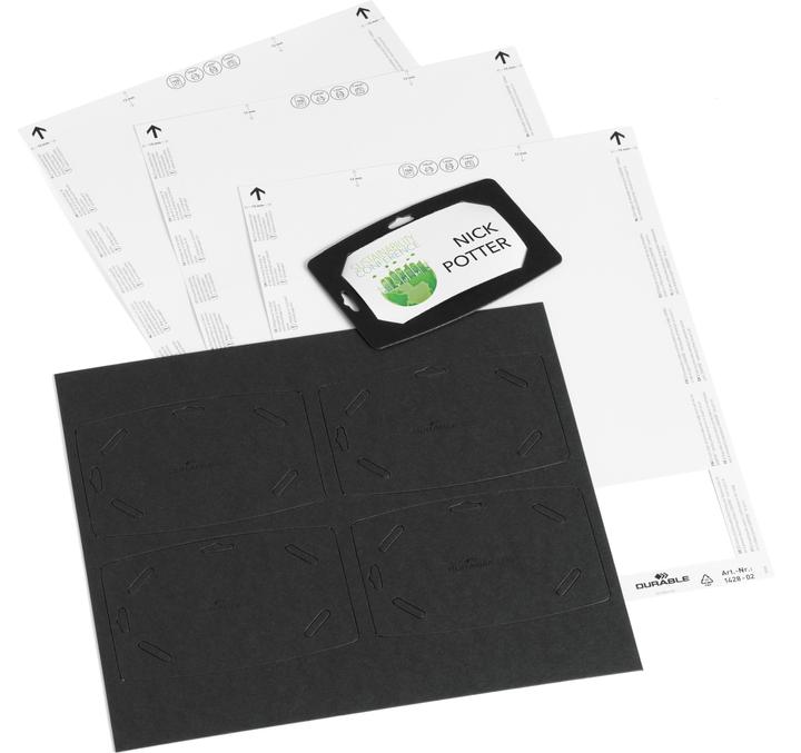 Actual product image Durable Name badge made from recycled paper