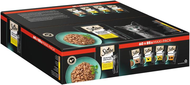 Sheba Multipack Selection (Senior, Adult, 60 Stk., 5100 g)