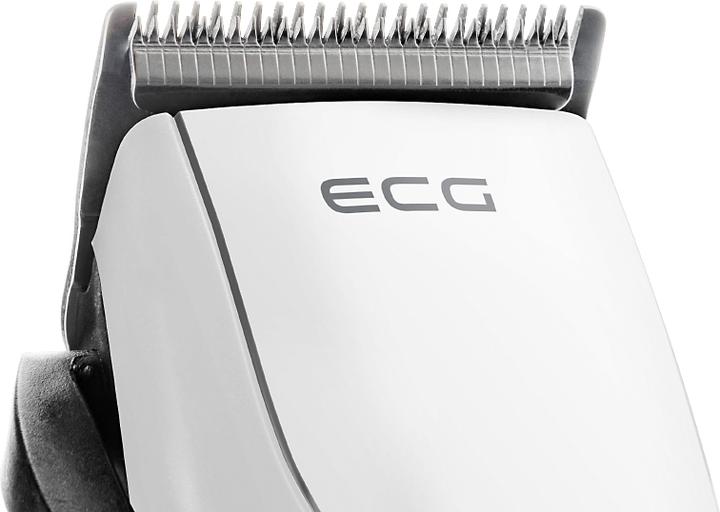 Image du produit ECG ZS 1020 Tondeuse à cheveux Baltas avec cordon, Nerūdijantis plienas lames fixes et mobiles, 6 sabots