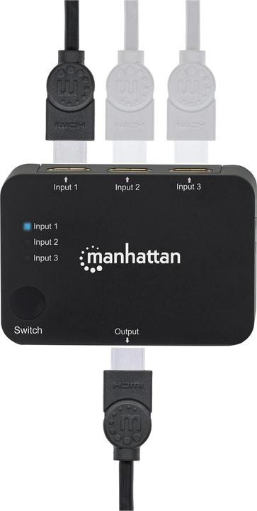 Produktbild Manhattan HDMI-Switch HDMI 1.3 3 Ports