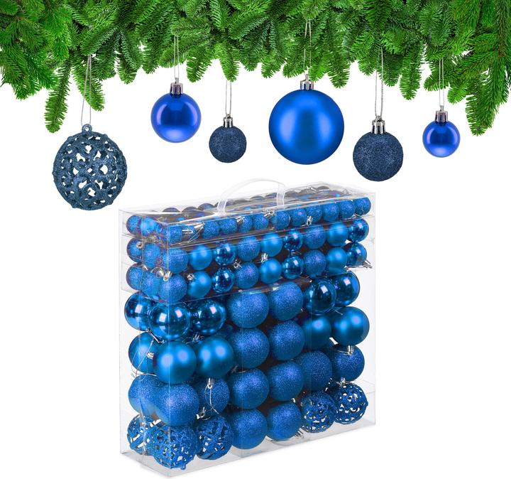 Produktbild Relaxdays Weihnachtskugeln-Set (150 -teilig)