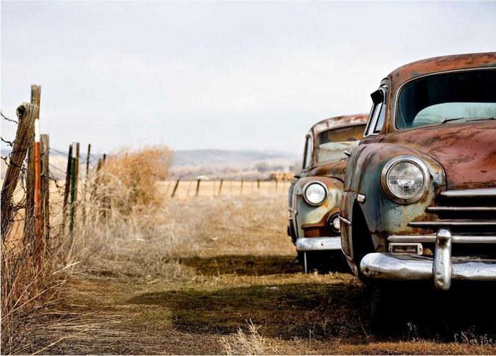 Trenddeko Old Rusted Cars