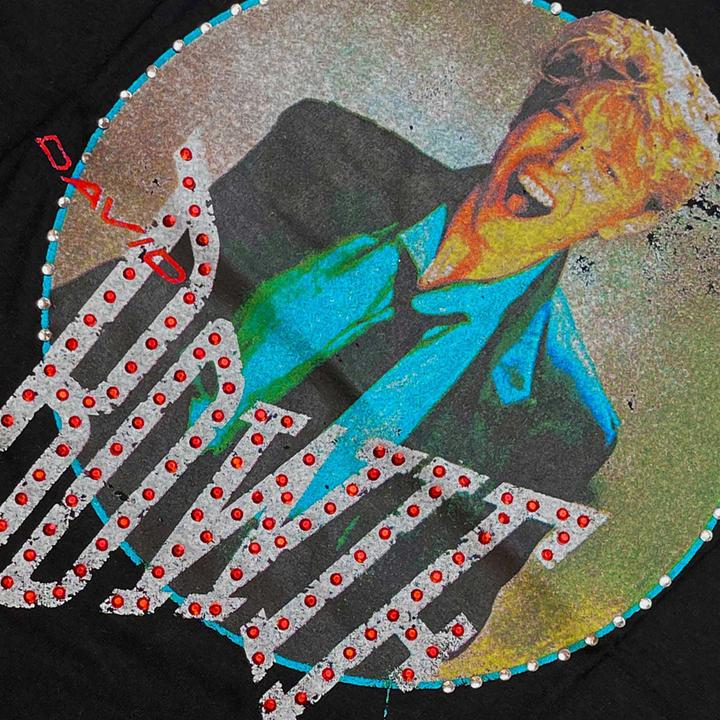 Image du produit David Bowie Unisexe Adulte 83 Vintage Embelli T-shirt (XXL)