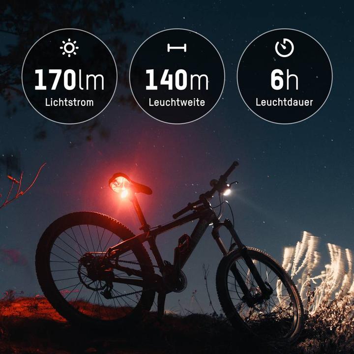 Image du produit Ansmann Kit déclairage de vélo (170 lm, 170 lm)