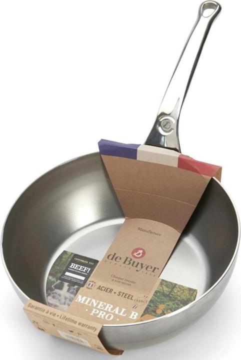 Produktbild de Buyer Sauteuse / Schmorpfanne Mineral B Pro (24 cm, Bräter + Schmortopf, Edelstahl)
