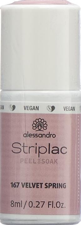 Produktbild Alessandro Striplac Peel or Soak Velvet Spring 8 ml (167 Velvet Spring, UV-Gel Lack)