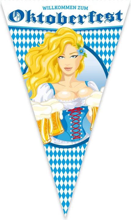Produktbild Folat Oktober Bierfest Bierkrüge Mega Flag - 90x15
