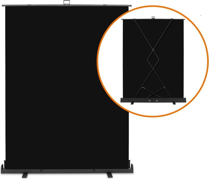 Immagine prodotto Walimex pro Pannello roll-up sfondo nero 165x220 (176.50 cm, 226 cm)