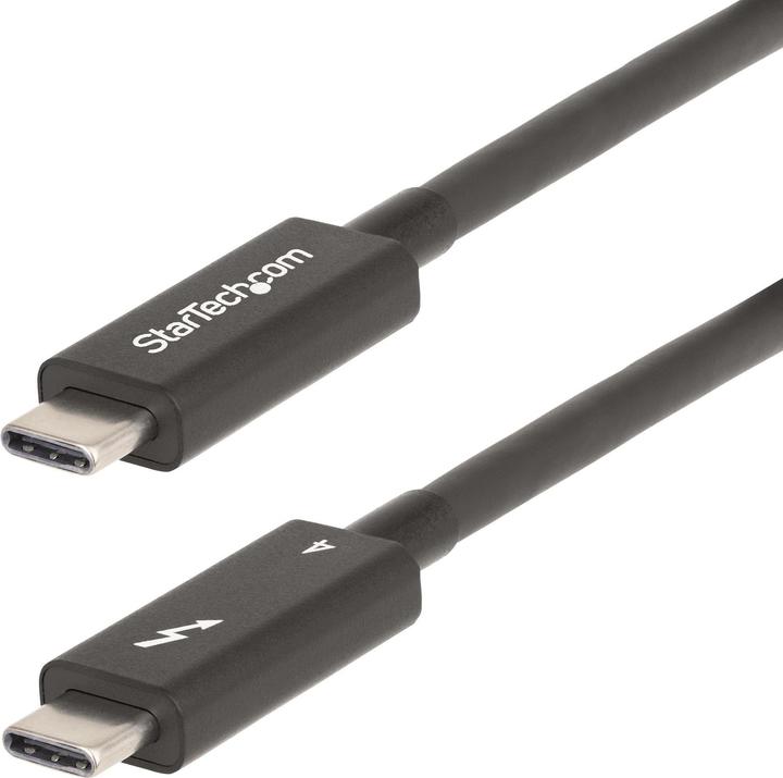 Immagine prodotto StarTech com A40G2MB-TB4-CABLE, Männlich, Männlich, 2 m, Schwarz, Nickel, 40 Gbit/s (2 m, USB 4.0, USB 3.2)