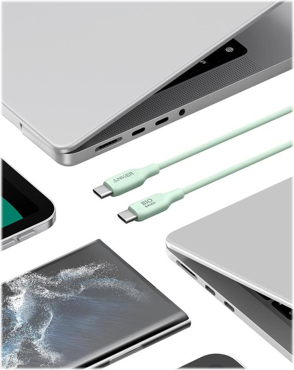 Image du produit Anker 543 Bio-TPU éco-responsable, C-C, 6ft (1.83 m, USB 2.0)