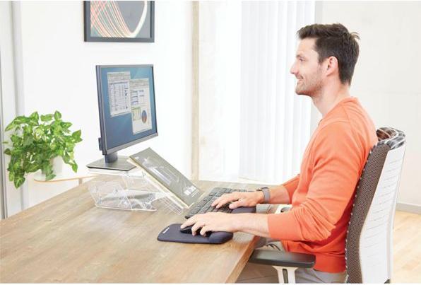 Productafbeelding Fellowes Clarity verstelbare monitorstandaard met documenthouder (Tabel)
