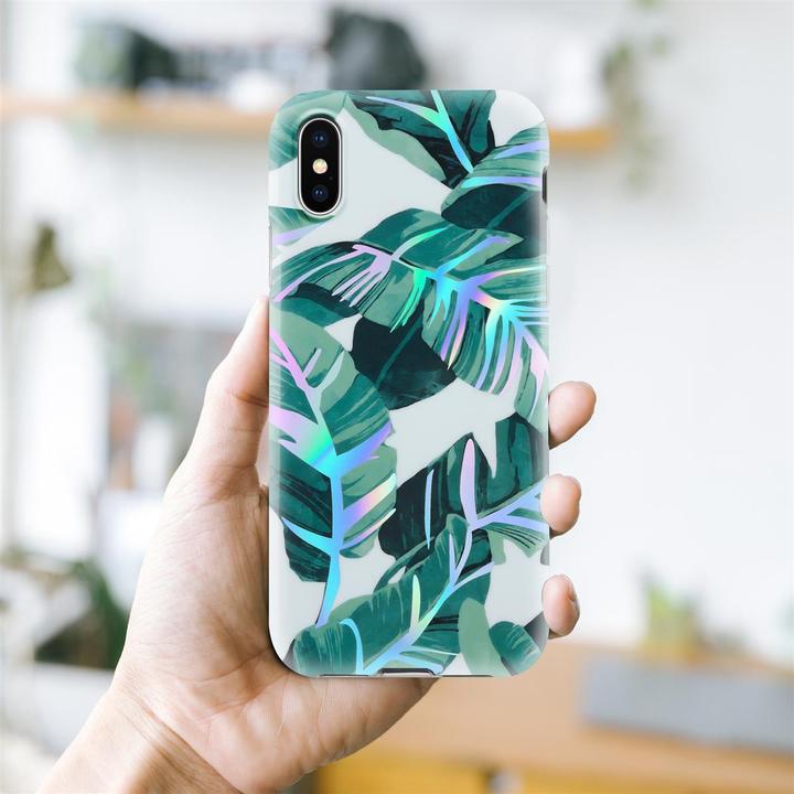 Actual product image Cadorabo IMD TPU Colorful Flowers & Leaves Cover (Apple iPhone X)