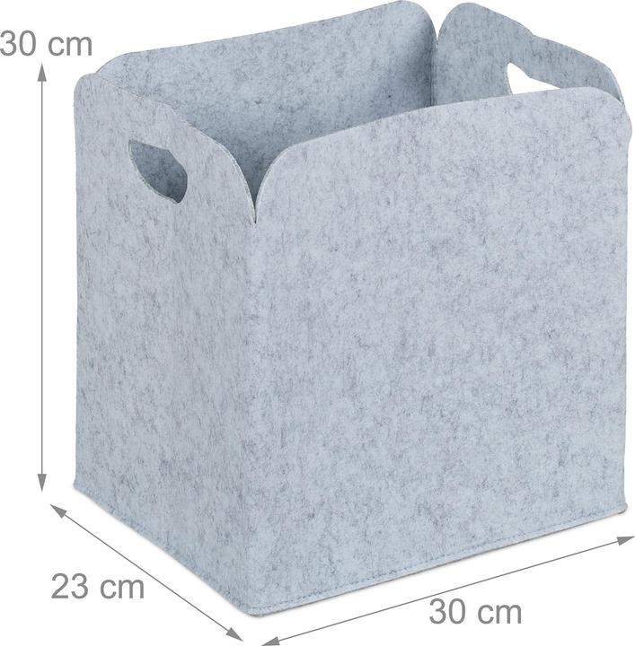 Produktbild Relaxdays 2x Aufbewahrungskorb (2 x, 30 x 23 x 30 cm)