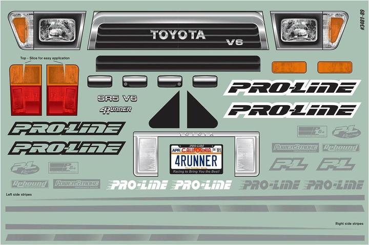 Actual product image Pro-Line 1991 Toyota 4Runner check (clear)