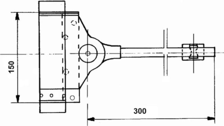 Actual product image Deni Spring-loaded door closer F. 80 kg (Object door)