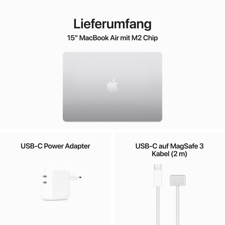 Produktbild Apple MacBook Air – 2023 (15", M2, 8 GB, 256 GB, DE)