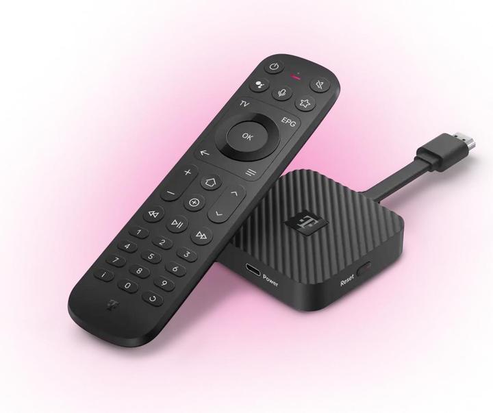 Actual product image Telekom MagentaTV Stick (2nd generation) - Black (16 GB, Android 12)