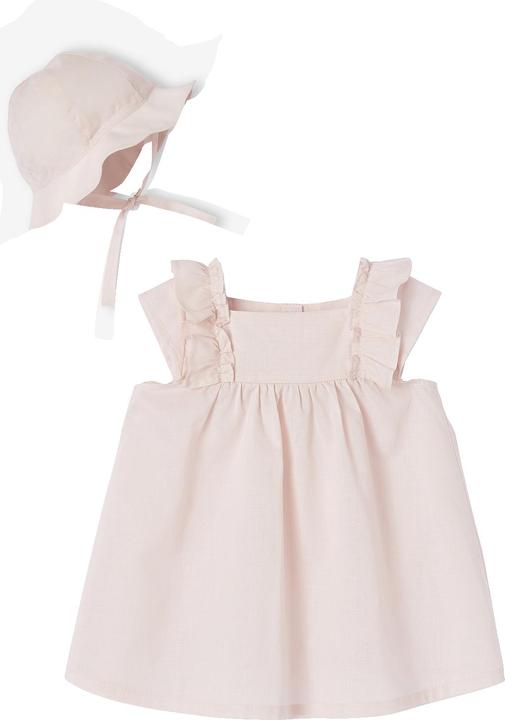 Image du produit Vertbaudet Mädchen Baby Geschenk-Set: Kleid & Sonnenhut
