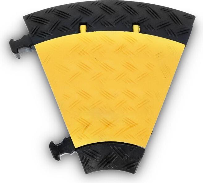 Produktbild Defender MINI C MK2 | LEFT - Kabelbrücke 3 Kanäle | 45° Bogen links | mittlere Belastung | Höhe 5cm (Kabelbrücke)