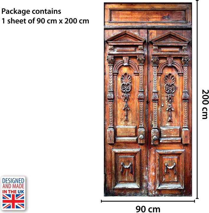 Immagine prodotto Walplus muro tatuaggio murale porta d'epoca murale (90 x 200 cm)