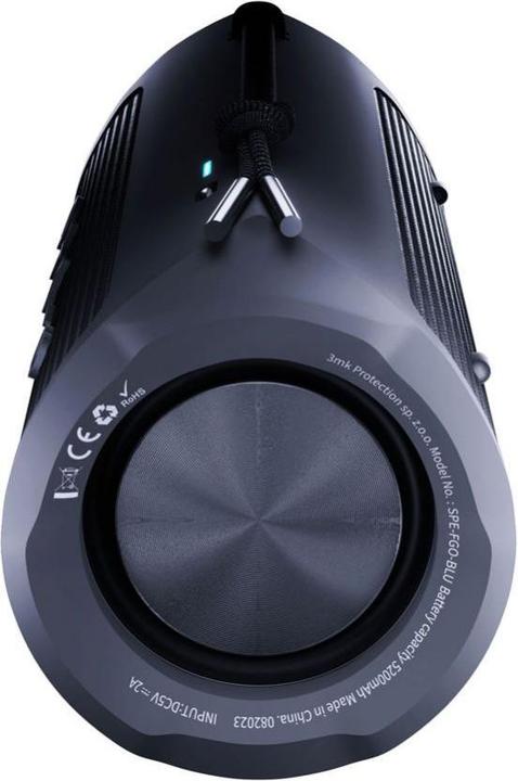 Immagine prodotto 3MK Fuego głośnik bezprzewodowy 30W Bluetooth 5.3 TWS IPX7 czarny/nero (12 h, Porta USB)