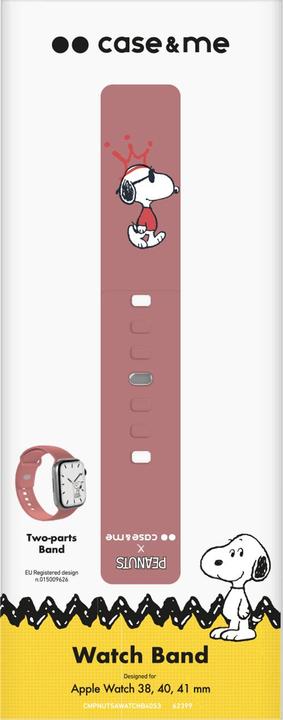 Image du produit Caseme Bracelet pour Apple Watch 38/40/41 mm avec design Peanuts (38 mm, 40 mm, 41 mm, Silicone)