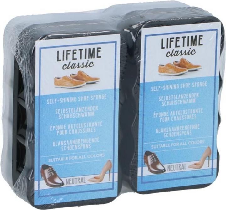 Actual product image Lifetime Sponge Shoeshine 2pcs (2 x)