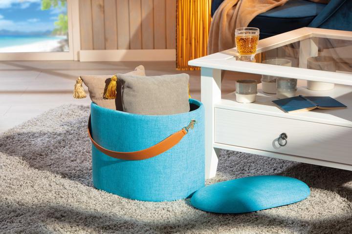 Actual product image Inter Link Stool Emilia ocean blue