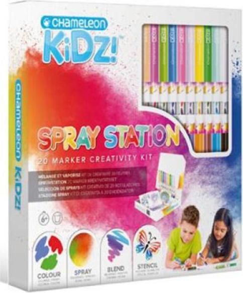 Actual product image Chameleon Airbrush Spray Station (Multicoloured, 20 x)