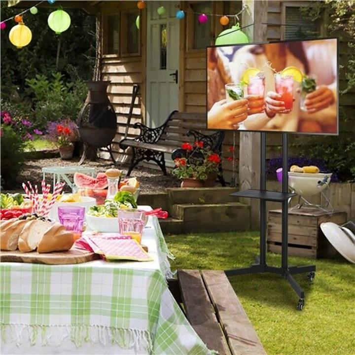 Produktbild Techly TV Trolley für LCD LED TV 37-70Zoll 93,98-177,8cm schwarz mit Ablage (Universal, 70", 50 kg)