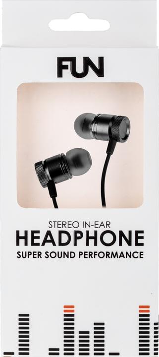 Produktbild Peter Jäckel FUN Stereo Headphone Premium Black with 3.5mm jack (Kabelgebunden)