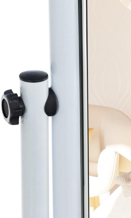 Produktbild CLP Standspiegel Medusa Eckig, weiss (48 x 166 cm)
