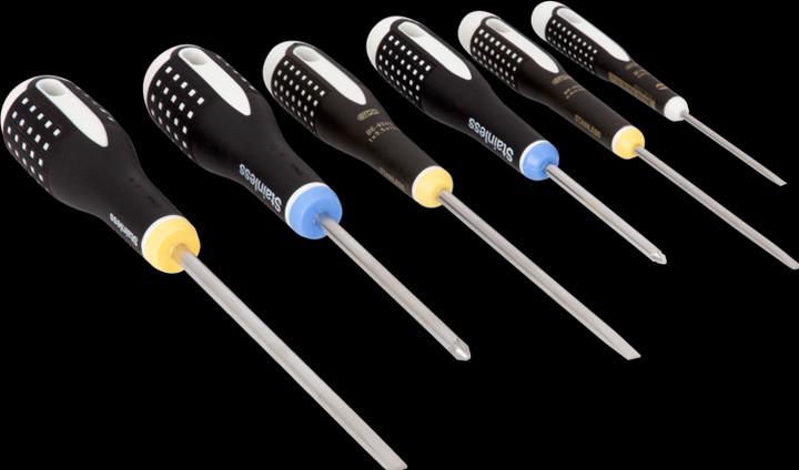 Actual product image Bahco Screw.Dr Ergo Set Inox (Pozidriv cross recess (PZ))