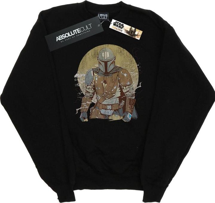 Produktbild Star Wars The Mandalorian Distressed Warrior Sweatshirt (L)