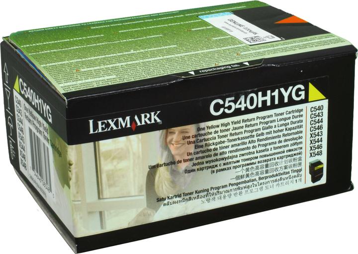 Actual product image Lexmark C540h1yg (Y)