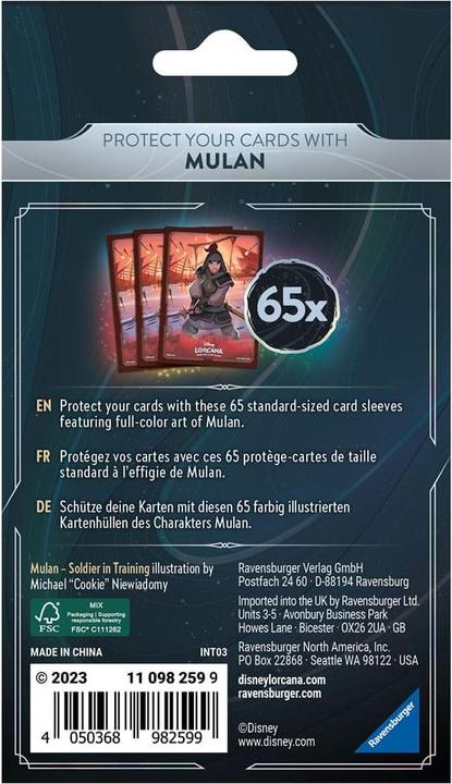 Immagine prodotto Ravensburger 11098259 - Custodie per carte Disney Lorcana Motivo B Set2