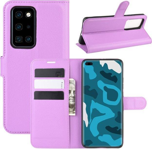 Actual product image MU Classic Litchi Leather Bookcover Series (Huawei P40 Pro+)