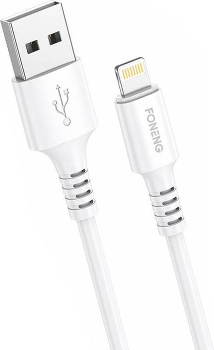 Produktbild Foneng Cable USB to Lightning, x85 iPhone 3A Quick Charge, 1m (white) (1 m)
