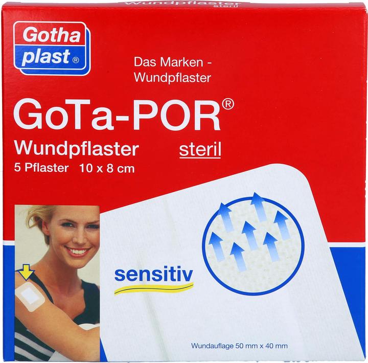Produktbild Gothaplast GoTa-POR Wundpflaster steril 100mmx80mm, 5 St PFL (5 x)