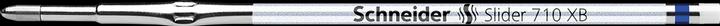 Produktbild Schneider Kugelschreibermine Slider 710 Kugelschreiber Slider Xite 0,7mm XB blau Slider 710 XB dokumentenecht (Nachfülleinheit, Blau, 0.70 mm)