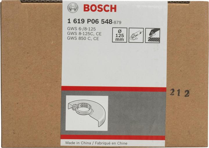 Produktbild Bosch Professional Zubehör Schutzhaube ohne Deckblech, 125 mm, Schraubverschluss mit Codierung