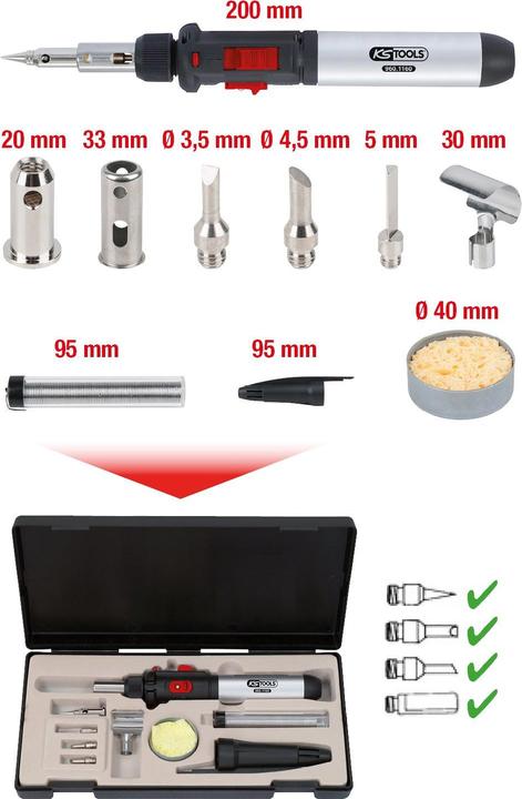 Produktbild KS Tools Mikro-Löt-Satz. 10-tlg. 960.1160