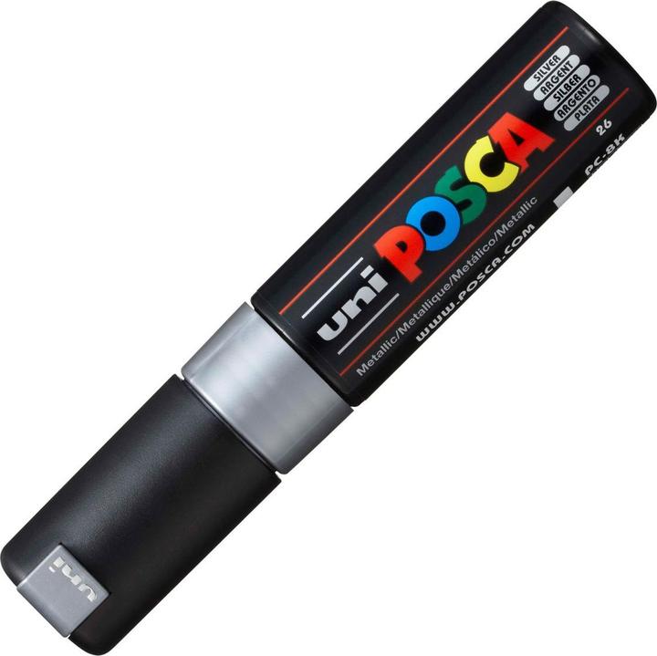 Produktbild Posca Marker PC-8K Keilspitze (Silber, 8 mm, 1 x)