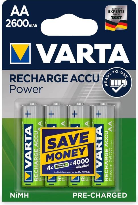 Varta Recharge Accu Power (4 pcs., AA, 2600 mAh)
