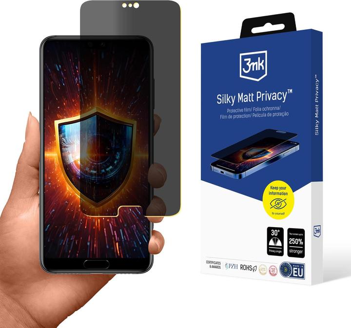 Produktbild 3MK Folia ochronna prywatyzujÄ ca matowa Silky Matt Privacy na Huawei P20 Pro (1 Stück, Huawei P20 Pro)