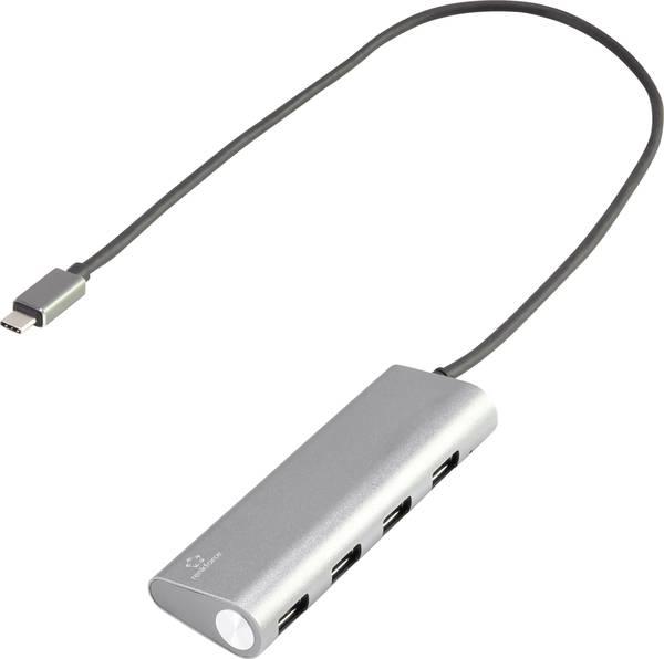 Actual product image Renkforce 3+2 Port USB 3.1 (Gen 1) Hub (USB-C, 3 Ports)