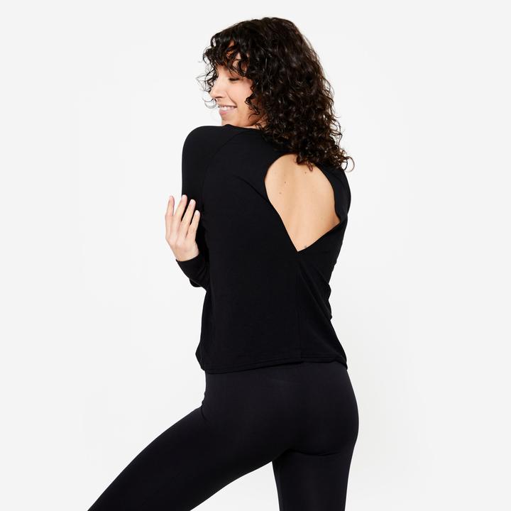 Image du produit Domyos sweat-shirt danse moderne femme fluide - noir (M)